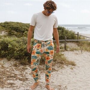 Aviator Nation Kauai Tropical Peach Sweatpants/Joggers size XXL - Sold Out!